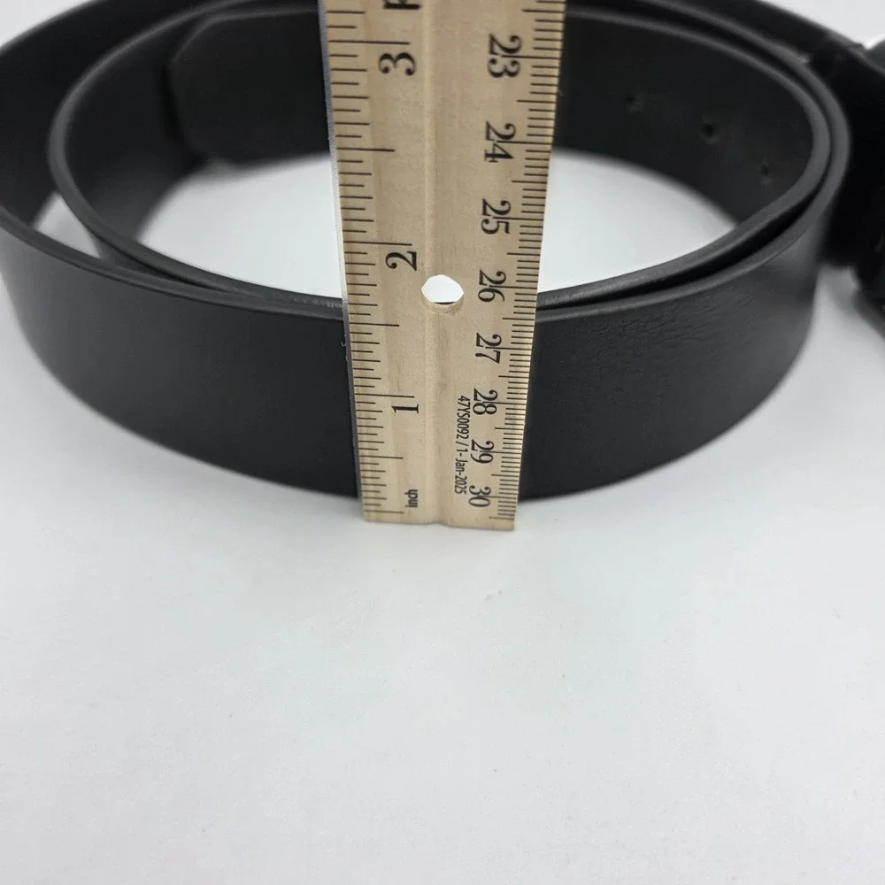 Carhartt‎ Men's Belt Full Grain Leather WB5562-M Size 44 Black 1-1/2